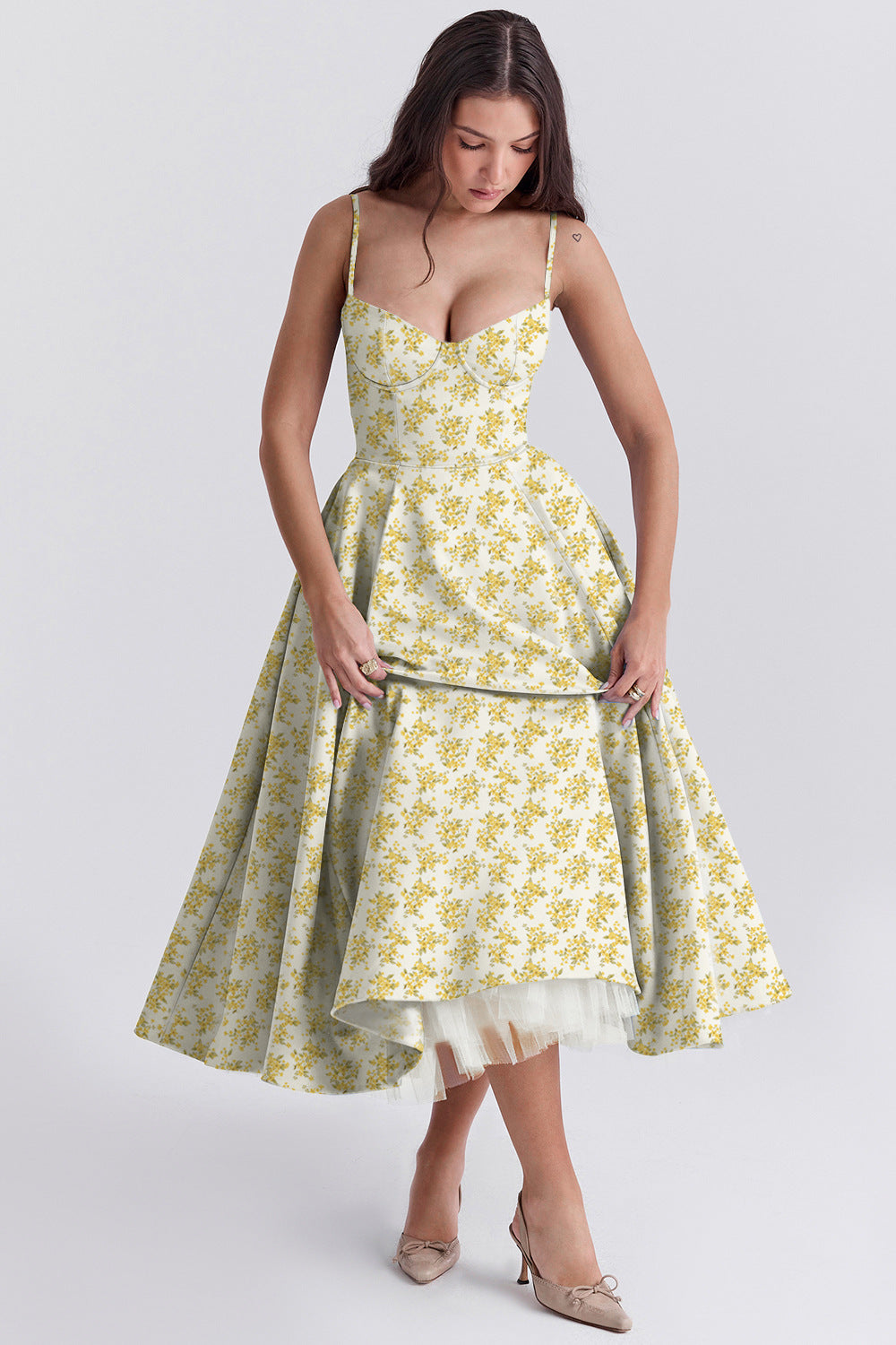 Vestido Midi Pasión - Moldea la Cintura | Doble Capa