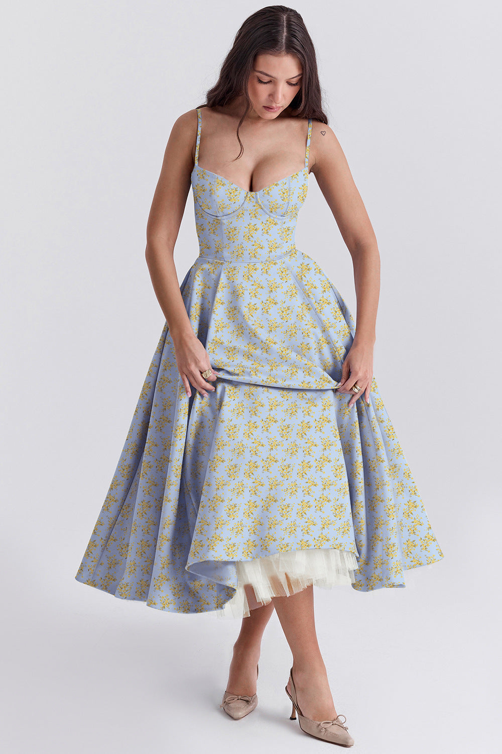 Vestido Midi Pasión - Moldea la Cintura | Doble Capa