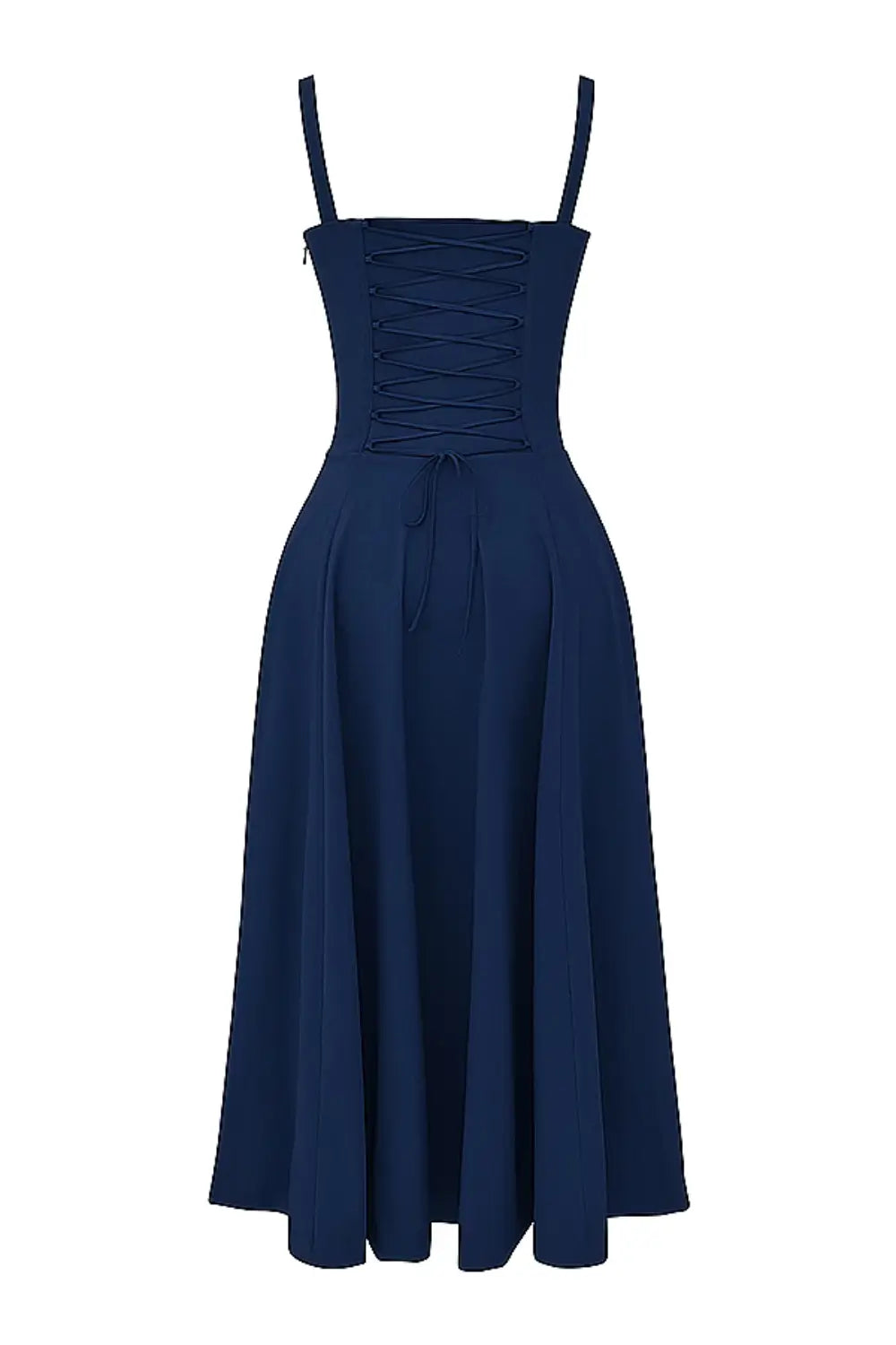 Vestido Midi Azul Corset