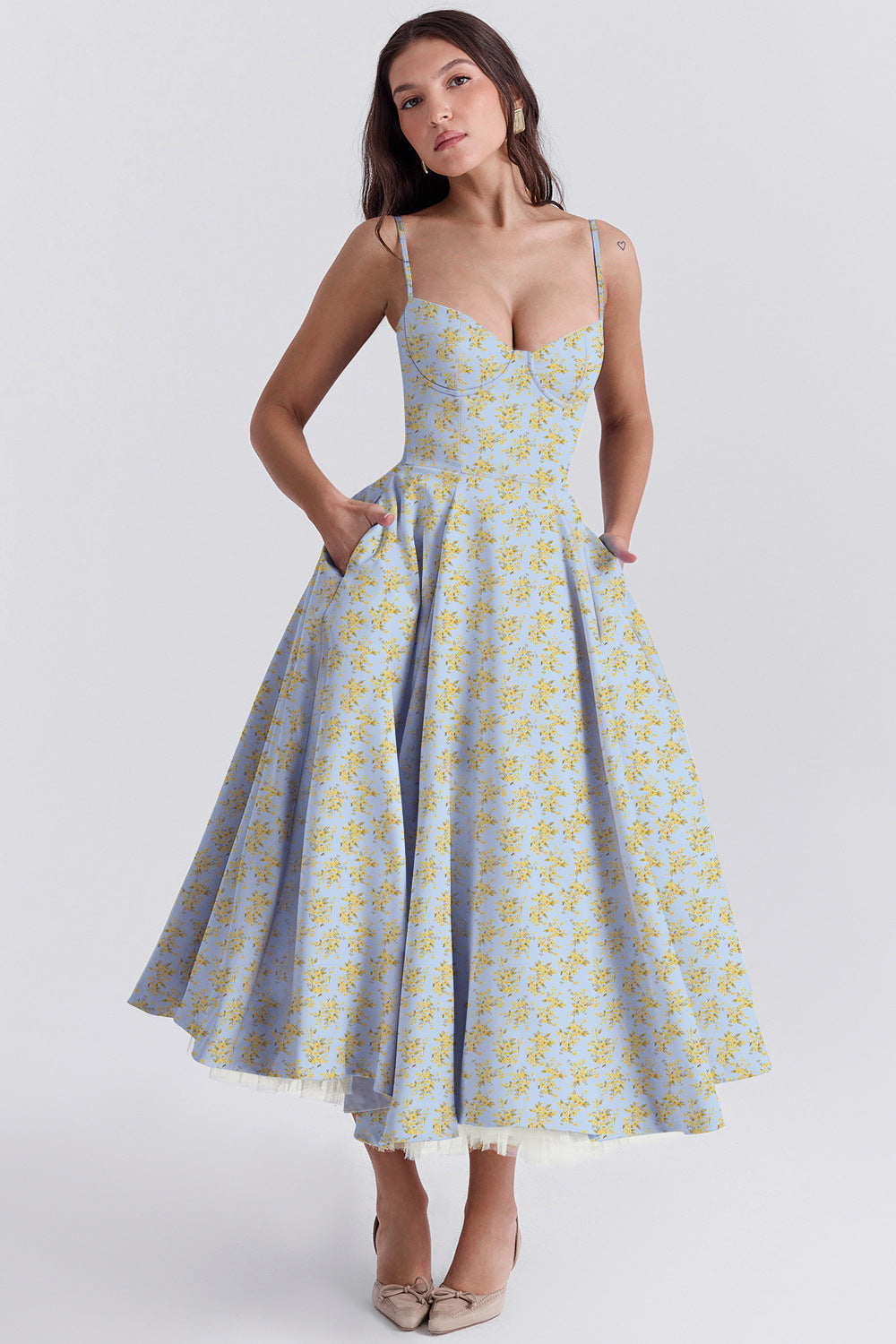 Vestido Midi Pasión - Moldea la Cintura | Doble Capa