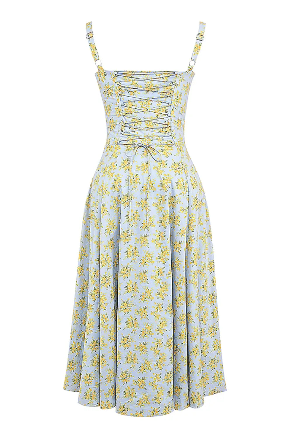 Vestido Midi Attracione Floral - Moldea la Cintura