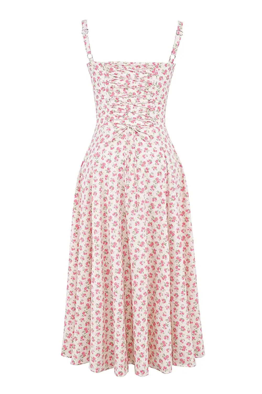 Vestido Midi Attracione Floral - Moldea la Cintura