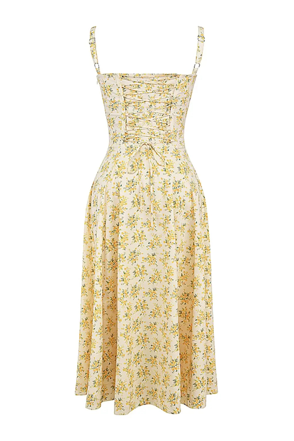 Vestido Midi Attracione Floral - Moldea la Cintura