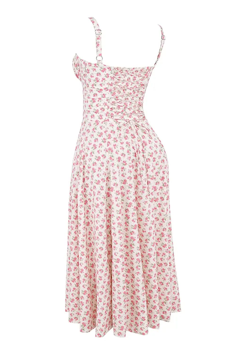 Vestido Midi Attracione Floral - Moldea la Cintura