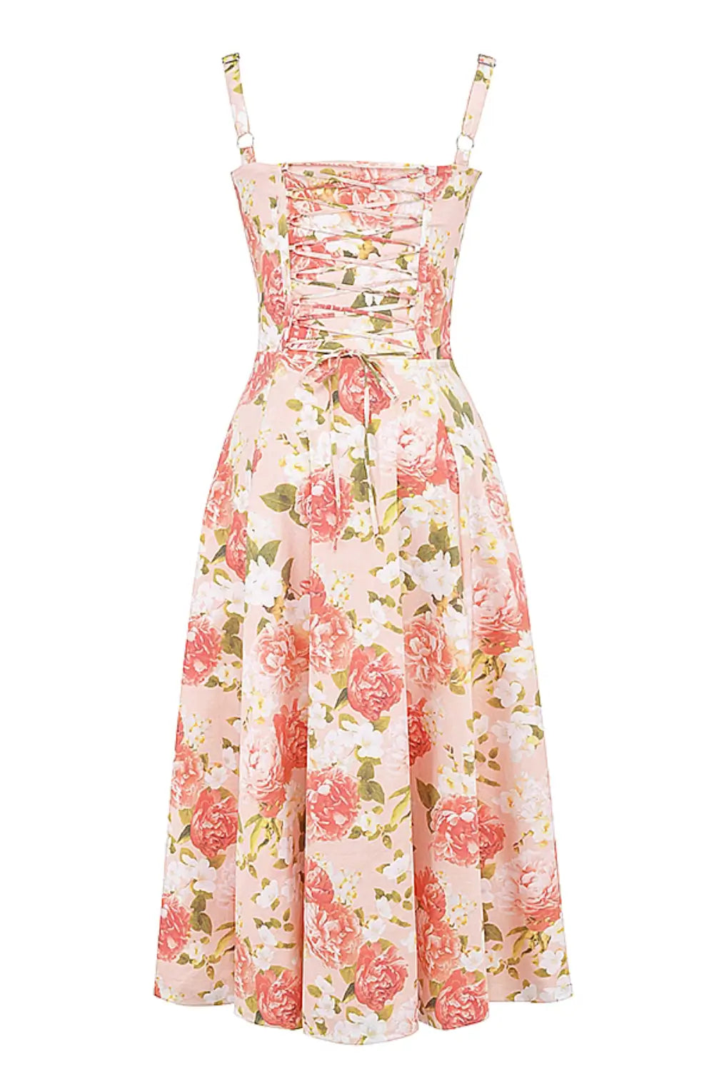 Vestido Midi Attracione Floral - Moldea la Cintura