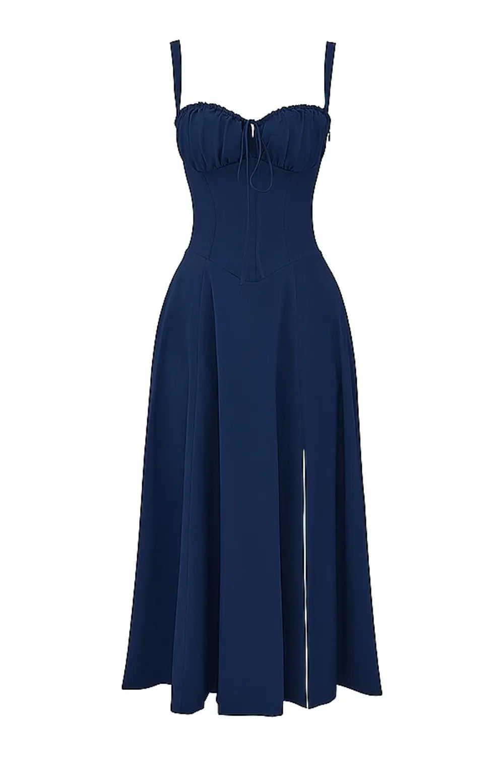 Vestido Midi Azul Corset